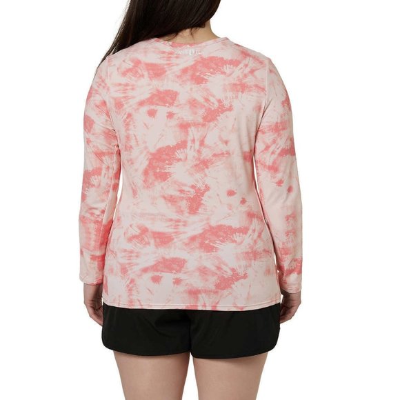 NWT Hang Ten Women's Rashguard Beach Top Size XL, Sunset Pink, UPF 50 $45 5B263 - Picture 2 of 2